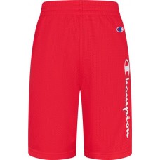 Champion Boys' Vertical Script Mesh Red Stone Shorts