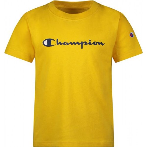 Champion Little Boys' Classic Script Basketball T-Shirt and Shorts Team Gold/Navy Set Champion Little Boys' Classic Script Basketball T-Shirt and Shorts Team Gold/Navy Set