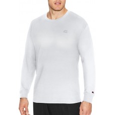 Champion Men's Classic Cotton Long Sleeve White Shirt Champion Men's Classic Cotton Long Sleeve White Shirt