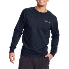 Champion Men's Classic Graphic Long Sleeve Navy Shirt