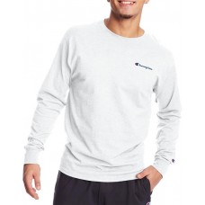 Champion Men's Classic Graphic Long Sleeve White Shirt Champion Men's Classic Graphic Long Sleeve White Shirt