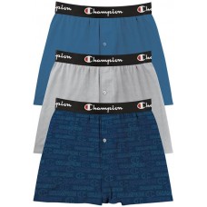 Champion Men's Everyday Comfort Blue/Gray Boxers