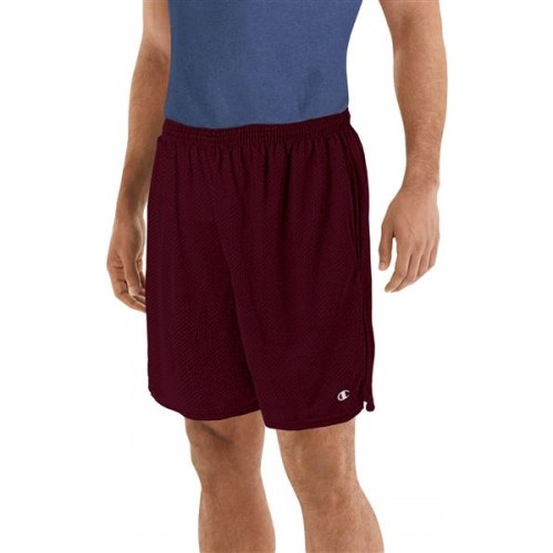 Champion Men's Mesh Bordeaux Red Shorts Champion Men's Mesh Bordeaux Red Shorts