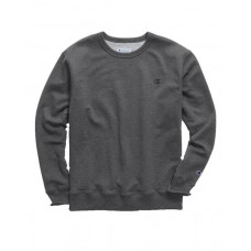 Champion Men's Powerblend Fleece Crewneck Granite Heather Sweatshirt