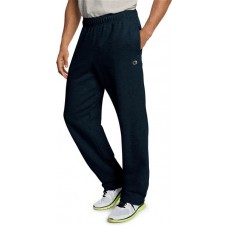 Champion Men's Powerblend Fleece Open Bottom Navy Pants