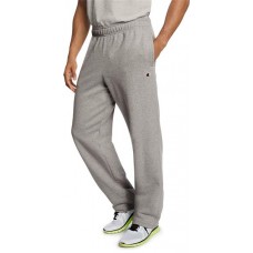 Champion Men's Powerblend Fleece Open Bottom Oxford Grey Pants