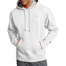 Champion Men's Powerblend Fleece White Hoodie