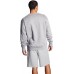 Champion Men's Powerblend Graphic Crew Oxford Gray Sweatshirt