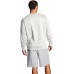 Champion Men's Powerblend Graphic Crew White Sweatshirt