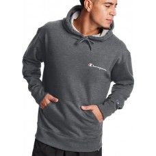 Champion Men's Powerblend Graphic Granite Heather Hoodie