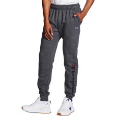 Champion Men's Powerblend Graphic Jogger Granite Heather Pants