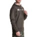 Champion Men's Powerblend Script Graphic Army Hoodie Champion Men's Powerblend Script Graphic Army Hoodie