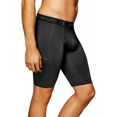 Champion Men's PowerFlex 9'' Compression Black Shorts