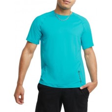 Champion Men's Signature Mesh Graphic Sports Electric Cyan T-Shirt Champion Men's Signature Mesh Graphic Sports Electric Cyan T-Shirt