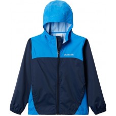 Columbia Boys' Glennaker Rain Collegiate Navy/Azure Blu Jacket
