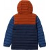 Columbia Boys' Powder Lite Hooded Collnvy/Drkadobe/Nghttde Jacket Columbia Boys' Powder Lite Hooded Collnvy/Drkadobe/Nghttde Jacket