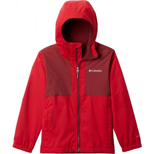 Columbia Boys' Rainy Trails Lined Mountain Red Jacket Columbia Boys' Rainy Trails Lined Mountain Red Jacket