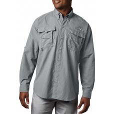 Columbia Men's Bahama Long Sleeve Cool Grey Shirt Columbia Men's Bahama Long Sleeve Cool Grey Shirt