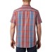 Columbia Men's Big & Tall Rapid Rivers II Short Sleeve Button Down Carnelian Red Large Plaid Shirt