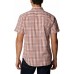 Columbia Men's Big & Tall Rapid Rivers II Short Sleeve Button Down Dark Sienna Gingham Shirt Columbia Men's Big & Tall Rapid Rivers II Short Sleeve Button Down Dark Sienna Gingham Shirt