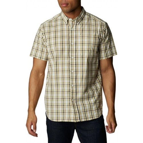 Columbia Men's Big & Tall Rapid Rivers II Short Sleeve Button Down Savory Everyday Gingham Shirt Columbia Men's Big & Tall Rapid Rivers II Short Sleeve Button Down Savory Everyday Gingham Shirt