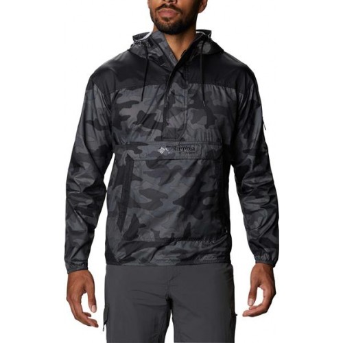 Columbia Men's Challenger Black/Camo Windbreaker Columbia Men's Challenger Black/Camo Windbreaker