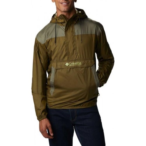 Columbia Men's Challenger New Olive/Stone Green Windbreaker Columbia Men's Challenger New Olive/Stone Green Windbreaker