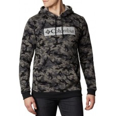 Columbia Men's Columbia Logo Printed Black Camo Hoodie