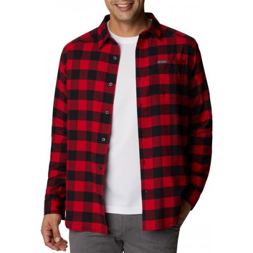 Columbia Men's Cornell Woods Mountain Red Buffalo Chck Flannel Columbia Men's Cornell Woods Mountain Red Buffalo Chck Flannel