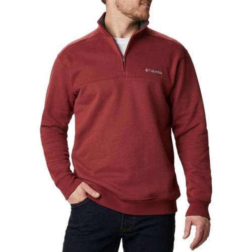 Columbia Men's Hart Mountain 1/2 Zip Red Jasper Pullover Columbia Men's Hart Mountain 1/2 Zip Red Jasper Pullover
