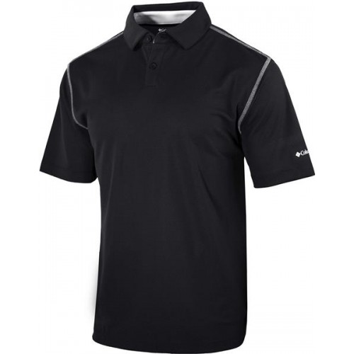 Columbia Men's High Stakes Golf Black Polo Columbia Men's High Stakes Golf Black Polo
