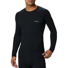 Columbia Men's Midweight Stretch Base Layer Long Sleeve Black Shirt