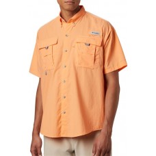 Columbia Men's PFG Bahama Button Down Bright Nectar Shirt Columbia Men's PFG Bahama Button Down Bright Nectar Shirt