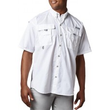 Columbia Men's PFG Bahama Button Down White Shirt Columbia Men's PFG Bahama Button Down White Shirt