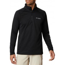 Columbia Men's PFG l Tackle Fleece 1/4 Black/Cool Grey Logo Zip Columbia Men's PFG l Tackle Fleece 1/4 Black/Cool Grey Logo Zip