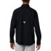 Columbia Men's PFG Low Drag Offshore Long Sleeve Black Shirt
