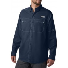 Columbia Men's PFG Low Drag Offshore Long Sleeve Collegiate Navy/Pfg Shirt