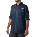 Columbia Men's PFG Low Drag Offshore Long Sleeve Collegiate Navy/Pfg Shirt