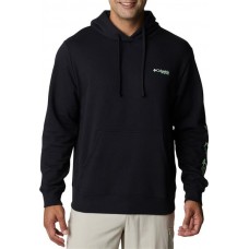 Columbia Men's PFG Sleeve Graphic Black/Key West Logo Hoodie Columbia Men's PFG Sleeve Graphic Black/Key West Logo Hoodie