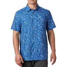 Columbia Men's PFG Super Slack Tide Short Sleeve Vivid Blue SE Gamefish Shirt Columbia Men's PFG Super Slack Tide Short Sleeve Vivid Blue SE Gamefish Shirt