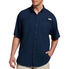 Columbia Men's PFG Tamiami II Short Sleeve Collegiate Navy Shirt