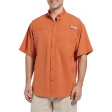 Columbia Men's PFG Tamiami II Short Sleeve Island Orange Shirt