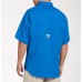 Columbia Men's PFG Tamiami II Short Sleeve Vivid Blue Shirt Columbia Men's PFG Tamiami II Short Sleeve Vivid Blue Shirt