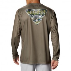 Columbia Men's PFG Terminal Tackle Fish Triangle Sage/Bass Shirt