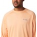 Columbia Men's PFG Terminal Tackle Heather Long Sleeve Brt Nctr Hthr/Vvd Bl Logo Shirt Columbia Men's PFG Terminal Tackle Heather Long Sleeve Brt Nctr Hthr/Vvd Bl Logo Shirt