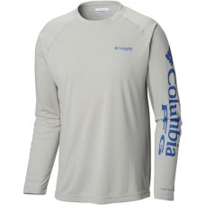 Columbia Men's PFG Terminal Tackle Heather Long Sleeve Cool Grey Heather Shirt Columbia Men's PFG Terminal Tackle Heather Long Sleeve Cool Grey Heather Shirt