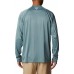 Columbia Men's PFG Terminal Tackle Heather Long Sleeve Metal Heather/Light Jade Shirt Columbia Men's PFG Terminal Tackle Heather Long Sleeve Metal Heather/Light Jade Shirt