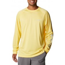 Columbia Men's PFG Terminal Tackle Heather Long Sleeve Sun Glw Heather/Cl Gry Lg Shirt Columbia Men's PFG Terminal Tackle Heather Long Sleeve Sun Glw Heather/Cl Gry Lg Shirt