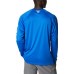 Columbia Men's PFG Terminal Tackle Long Sleeve Blue Macaw/White Logo Shirt