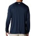 Columbia Men's PFG Terminal Tackle Long Sleeve Collegiate Navy/White Shirt